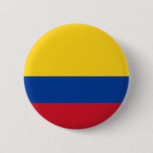 Chapa Redonda De 5 Cm Flag of Colombia