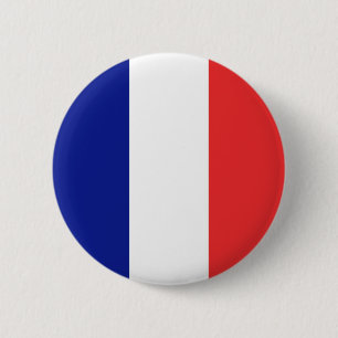 Chapa Redonda De 5 Cm Flag of France French Tricolore