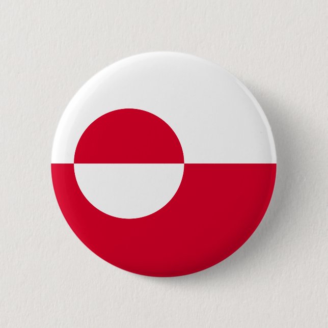 Chapa Redonda De 5 Cm Flag of Greenland (Anverso)