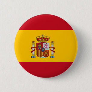 Chapa Redonda De 5 Cm Flag of Spain Button