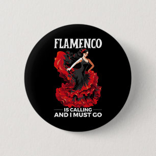 Chapa Redonda De 5 Cm Flamenco bailarín español Flamenco Dan