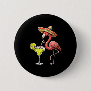 Chapa Redonda De 5 Cm flamenco mexicano sombrero margarita cinco de mayo