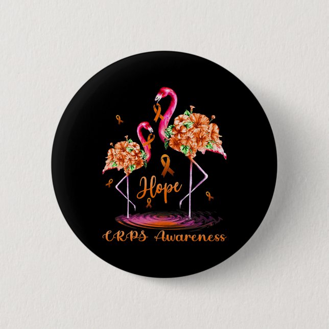 Chapa Redonda De 5 Cm Flamingo Crps Conciencia (Anverso)