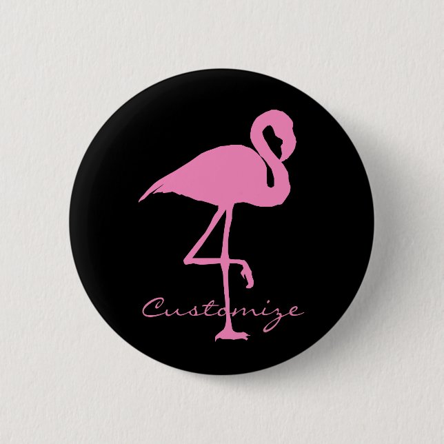 Chapa Redonda De 5 Cm Flamingo rosa Thunder_Cove Classic (Anverso)