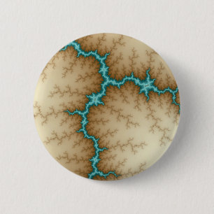 Chapa Redonda De 5 Cm Flash azul - Fractal