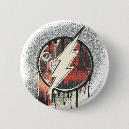 Chapa Redonda De 5 Cm Flash - Símbolo de inocencia torcida