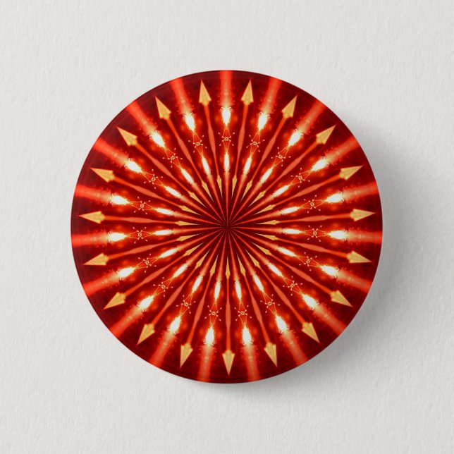 Chapa Redonda De 5 Cm flechas en llamas kaleidoscopio (Anverso)