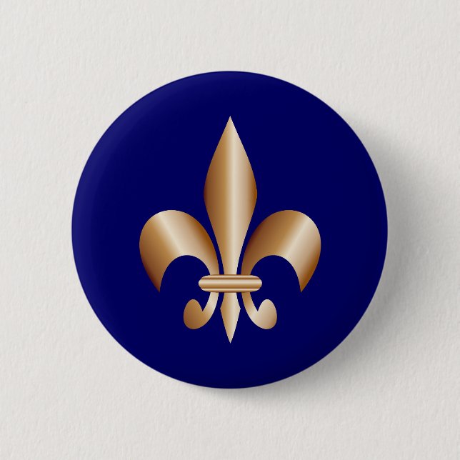 Chapa Redonda De 5 Cm Fleur de lis (Anverso)