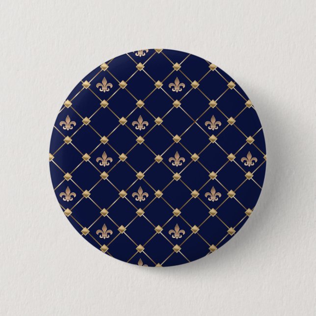 Chapa Redonda De 5 Cm Fleur de Lis (Anverso)
