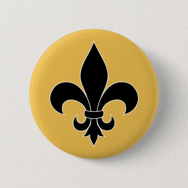 Chapa Redonda De 5 Cm Fleur de Lis (Anverso)