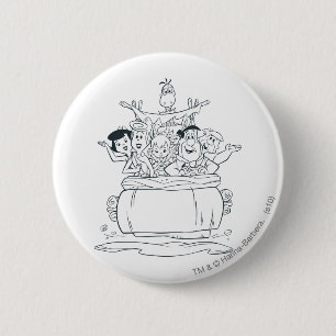 Chapa Redonda De 5 Cm Flintstones Families1