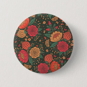 Chapa Redonda De 5 Cm flor