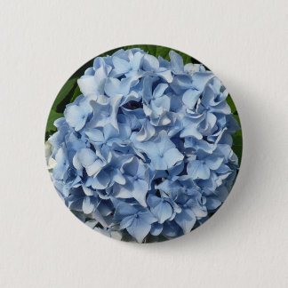 Chapa Redonda De 5 Cm Flor azul del Hydrangea