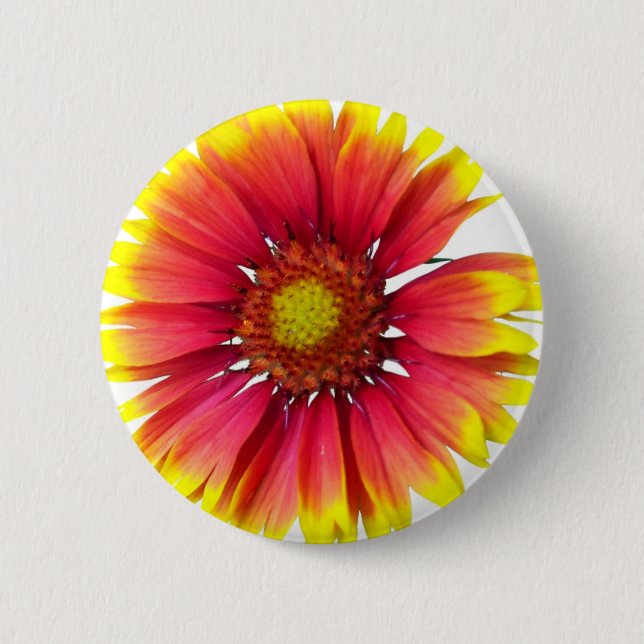 Chapa Redonda De 5 Cm Flor combinada india (Anverso)