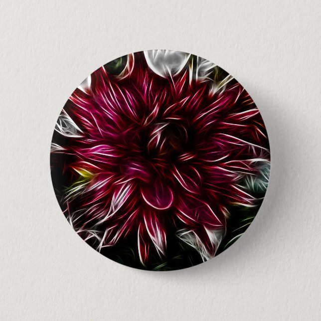 Chapa Redonda De 5 Cm Flor de Crimson (Anverso)
