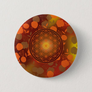 Chapa Redonda De 5 Cm flor de la vida, chakra, zen, geometría sagrada