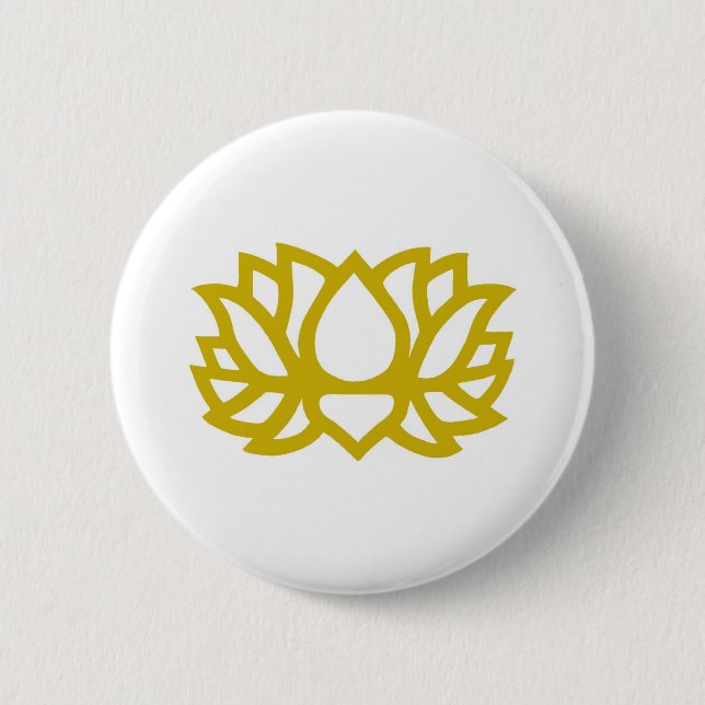 Chapa Redonda De 5 Cm Flor de Lotus (Anverso)