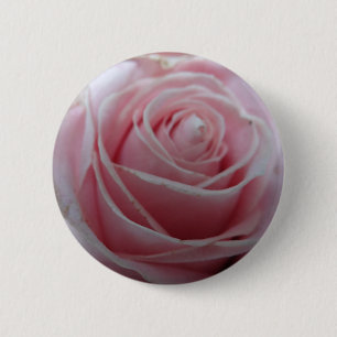 Chapa Redonda De 5 Cm Flor de Rosa suave