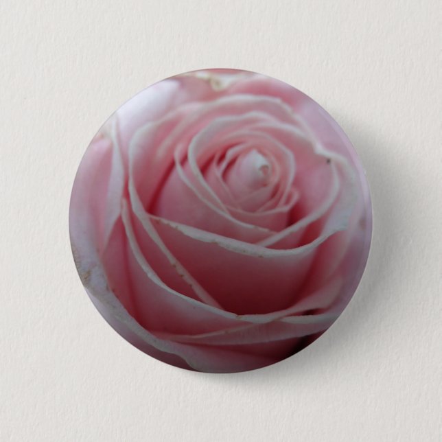 Chapa Redonda De 5 Cm Flor de Rosa suave (Anverso)