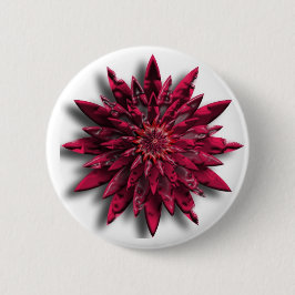 Chapa Redonda De 5 Cm flor roja