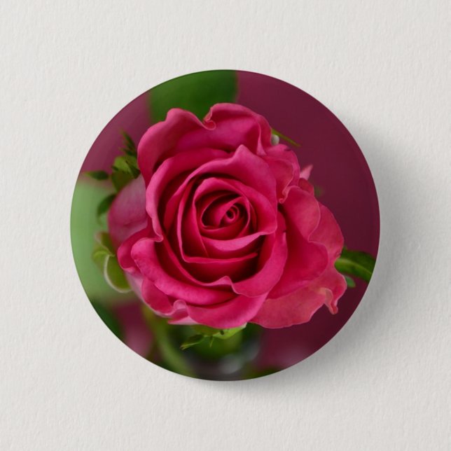 Chapa Redonda De 5 Cm flor Rosa (Anverso)