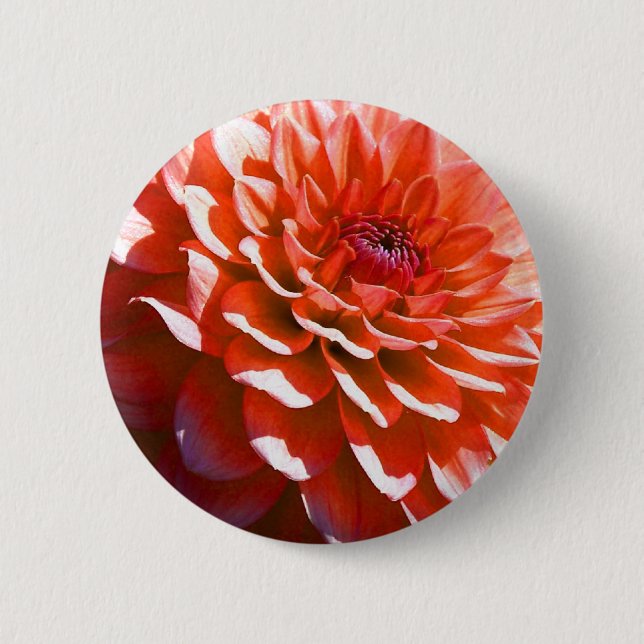 Chapa Redonda De 5 Cm Flor rosada (Anverso)