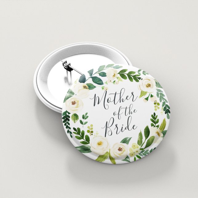 Chapa Redonda De 5 Cm Floral de alabastro madre de la novia (Subido por el creador)