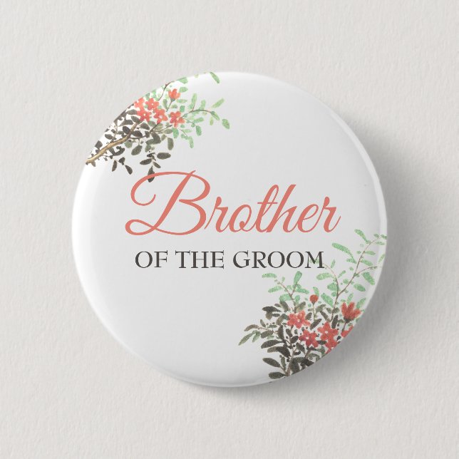 Chapa Redonda De 5 Cm Floral pintada (Anverso)