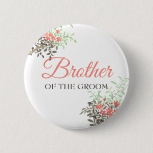 Chapa Redonda De 5 Cm Floral pintada