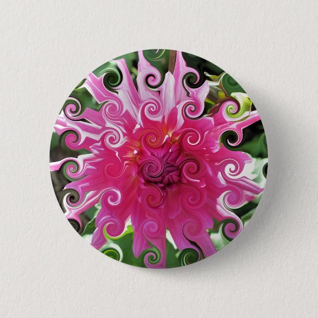 CHAPA REDONDA DE 5 CM FLORES (Anverso)
