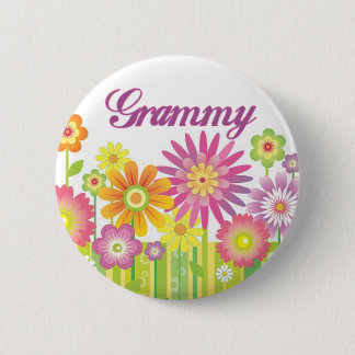 Chapa Redonda De 5 Cm Flores atractivas Grammy