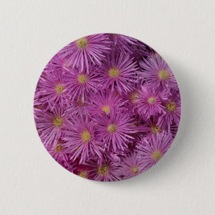 Chapa Redonda De 5 Cm Flores de Aster Púrpura