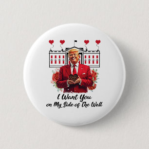 Chapa Redonda De 5 Cm Flores De Trump Y Chocolate Te Quiero De Mi Lado