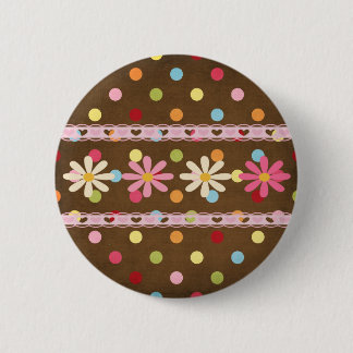 Chapa Redonda De 5 Cm Flores del amor