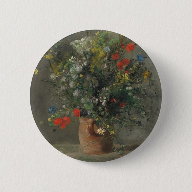 Chapa Redonda De 5 Cm Flores en un florero, c.1866 (Anverso)