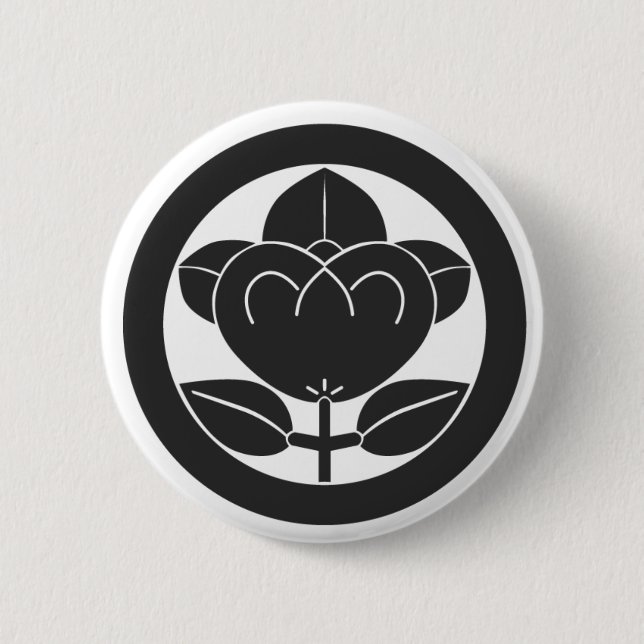 Chapa Redonda De 5 Cm Flores [Family Crests] (Anverso)