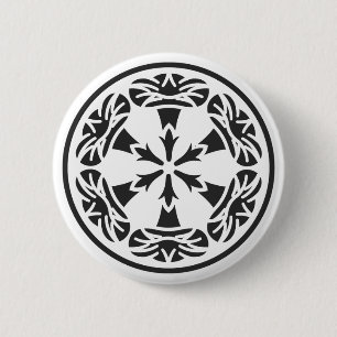 Chapa Redonda De 5 Cm Flores [Family Crests]