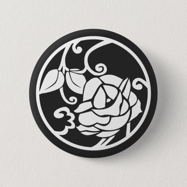 Chapa Redonda De 5 Cm Flores [Family Crests] (Anverso)