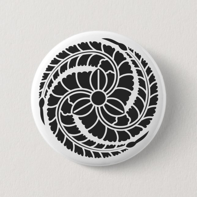 Chapa Redonda De 5 Cm Flores [Family Crests] (Anverso)