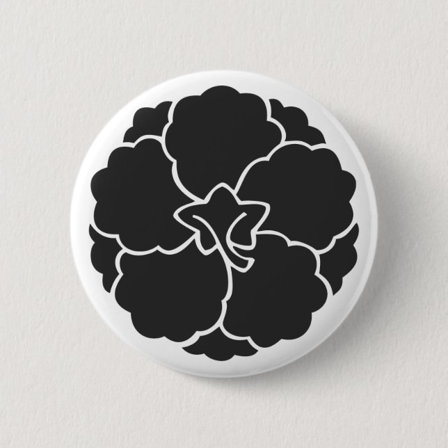 Chapa Redonda De 5 Cm Flores [Family Crests] (Anverso)