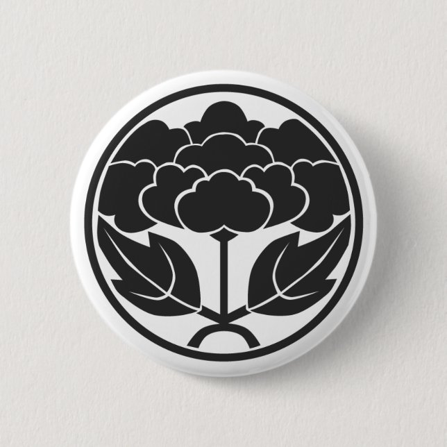 Chapa Redonda De 5 Cm Flores [Family Crests] (Anverso)