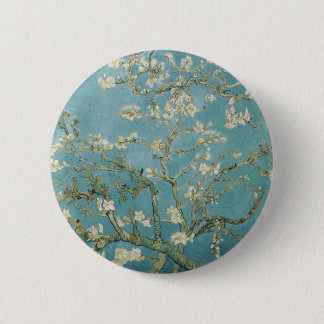 Chapa Redonda De 5 Cm Flores Gogh Ramas Flores de Almendro Naturaleza
