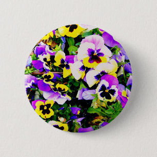 Chapa Redonda De 5 Cm flores panantes