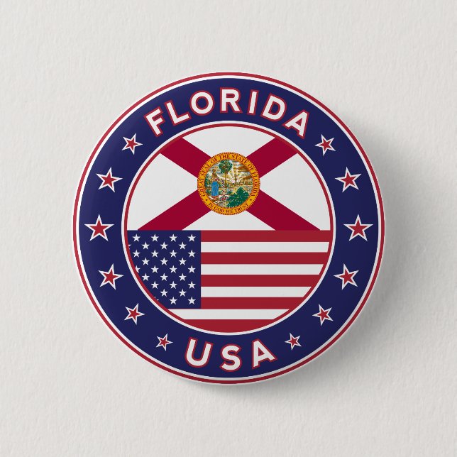 Chapa Redonda De 5 Cm Florida (Anverso)