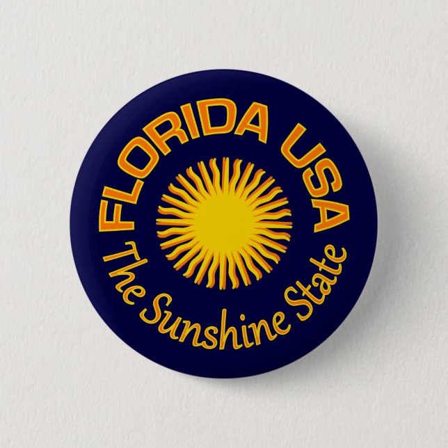 Chapa Redonda De 5 Cm Florida button (Anverso)