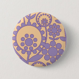 Chapa Redonda De 5 Cm flowerpower 4