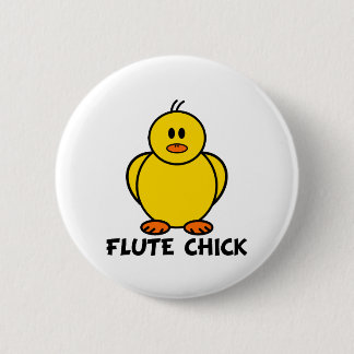 Chapa Redonda De 5 Cm Flute Chick