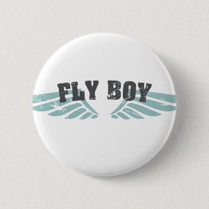 Chapa Redonda De 5 Cm Fly Boy