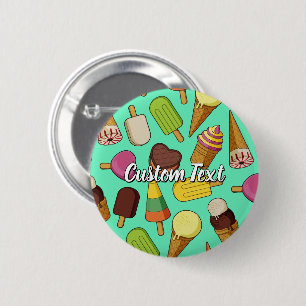 Chapa Redonda De 5 Cm Fondo de Crema de Hielo