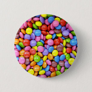Chapa Redonda De 5 Cm Fondo de Smarties